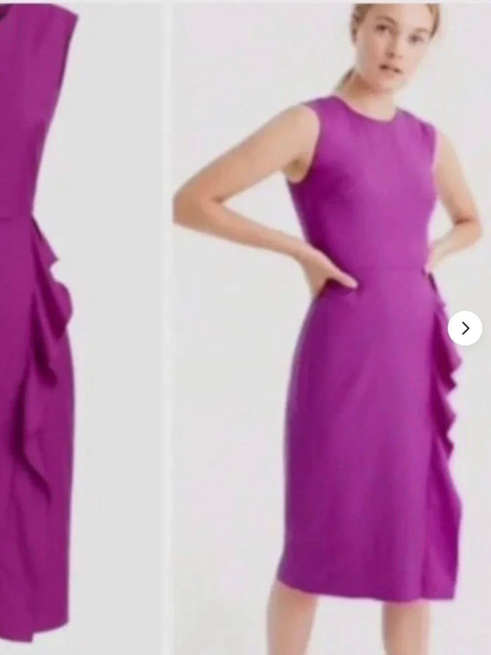 J.Crew Wool Ruffle Dress - Picture 1 of 3